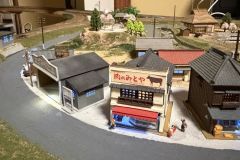 Nゲージレイアウト 明かりが灯った街