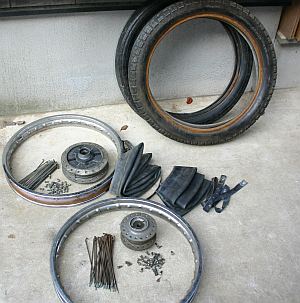 GT125 ホイール分解