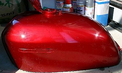 CB750ガソリンタンク再塗装