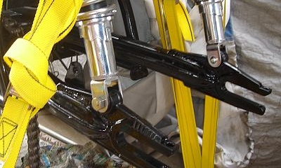 CB750 スイングアーム取り付け