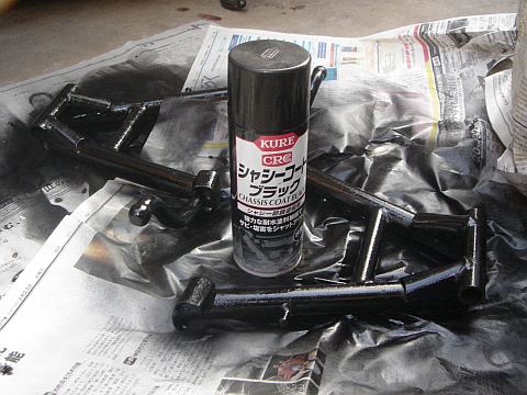 GT125 スタンドの塗装