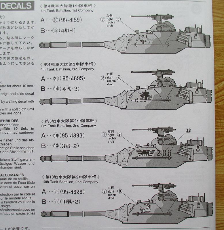 タミヤ 1/35 61式戦車 組み立て説明書