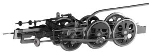 蒸気機関車の足回り