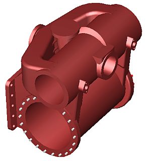 蒸気機関車のシリンダ体