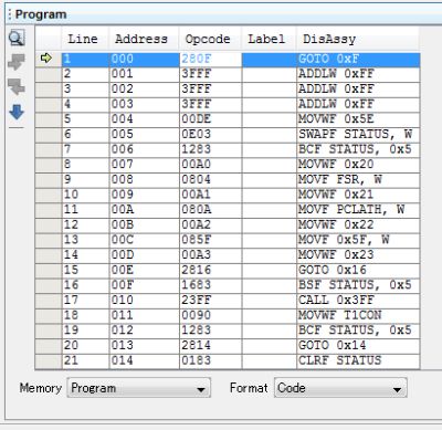program memory