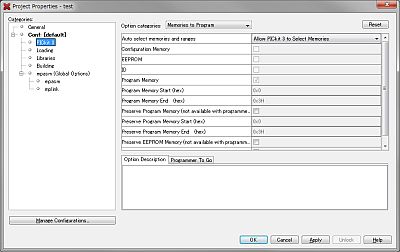 PicKit3の設定