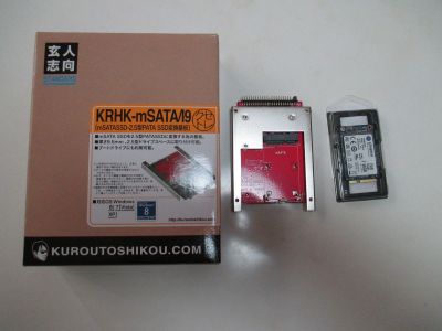 mSATA SSDとIDE変換アダプタ