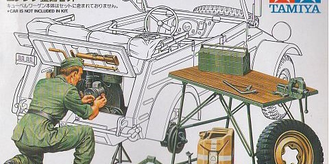 タミヤ 1/35 エンジン整備セット