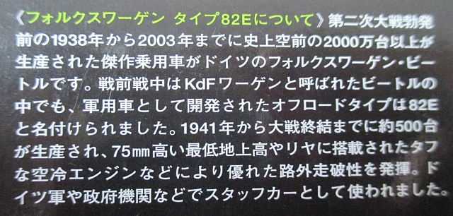 タミヤ 1/48 フォルクスワーゲン 解説