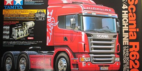 スカニア R620(タミヤ 1/14) キット構成