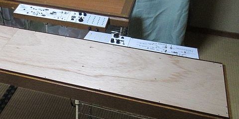 Nゲージレイアウト台枠のスタンド