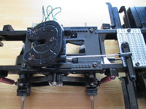 トレーラージョイントをフレームに取り付けた状態