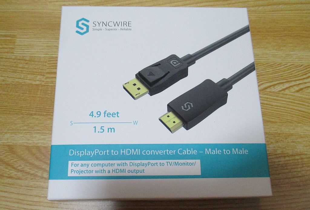 DisplayPort - HDMI 変換ケーブル