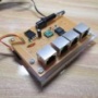 電圧レベル変換モジュールと他基板への接続用RJ45モジュラジャック