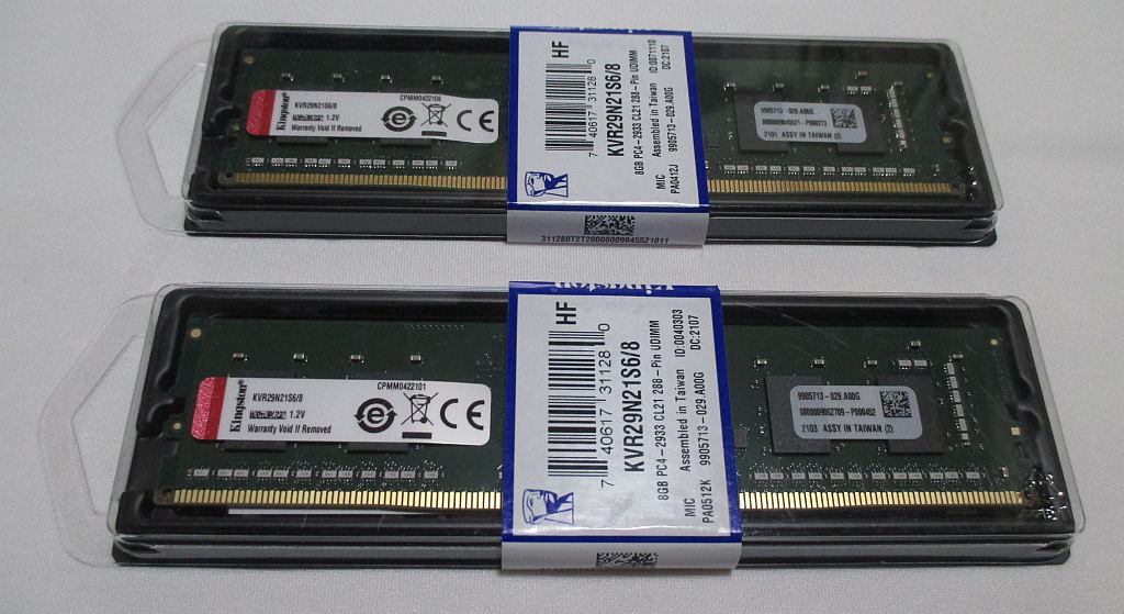 Kingston KVR29N21S6/8 DDR4 2933MHz