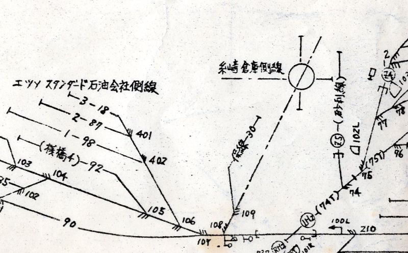 糸崎連動図(糸崎倉庫線)