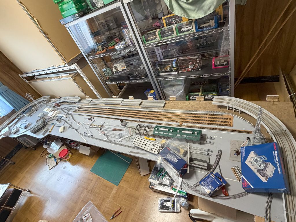 Nゲージ 送電鉄塔設置場所となるレイアウト