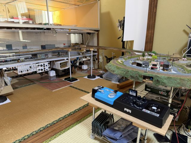 Nゲージ ドッグボーン型レイアウト メインレイアウト接続部