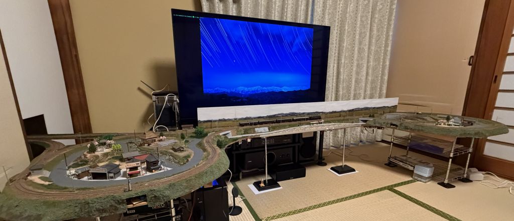 Nゲージ ドッグボーン型レイアウト 全景