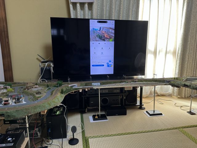 Nゲージ ドッグボーン型レイアウト ペットカメラ