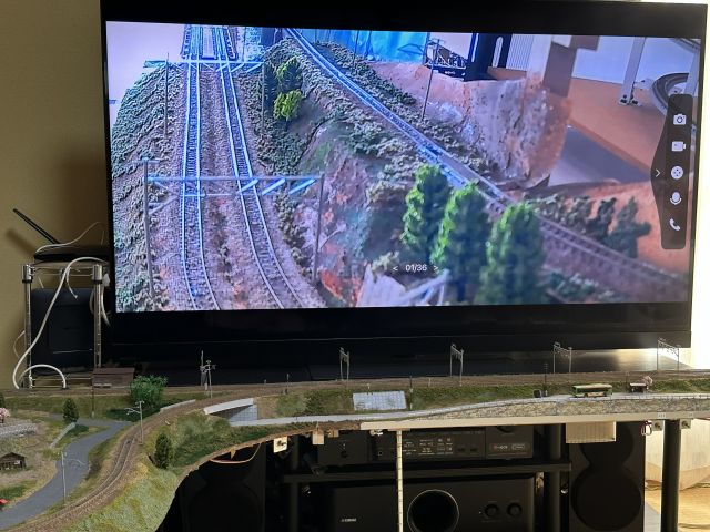 Nゲージ ドッグボーン型レイアウト ペットカメラ