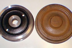 ライブスチーム C62先輪、従輪、テンダー用プレート車輪