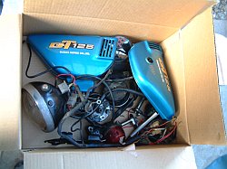 解体したGT125パーツ