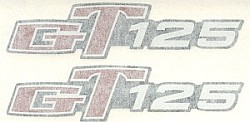 GT125 サイドカバー エムブレム