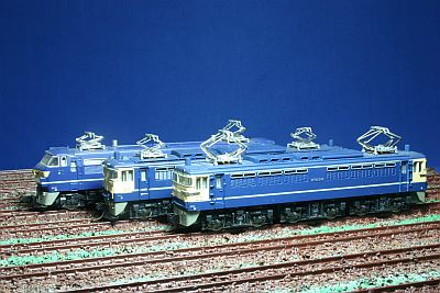 EF66形、EF65(500番台)形、EF65(1000番台)形機関車