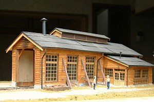 単線機関庫（エコーモデル製）