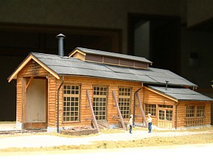 単線機関庫（エコーモデル製）